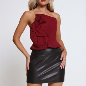 Rosé Dreamers Strapless Top Wine