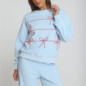 Candy Cane Dreams Sweater Blue