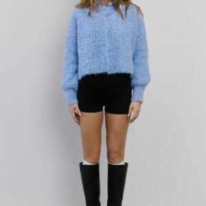 Ice Queen Knit Cardigan Blue