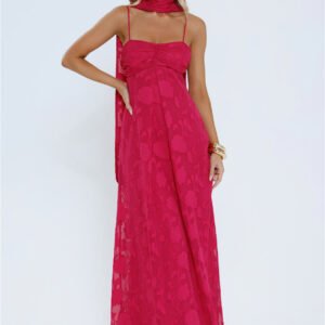 Flirt With Fire Maxi Dress Pink