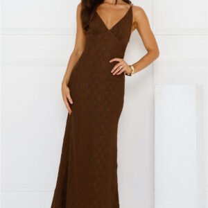 You Got This Maxi Dress Brown