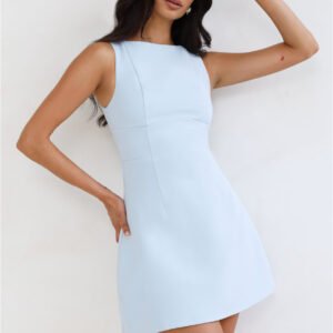 Simplicity Is Best Mini Dress Blue