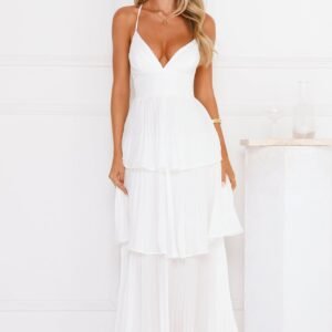 Fashionably Ever After Maxi Dress White
