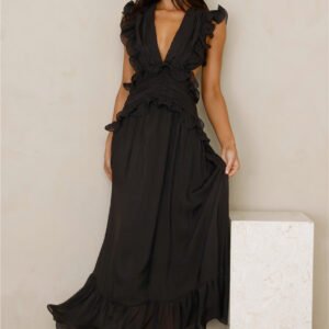 Evening Luxe Maxi Dress Black