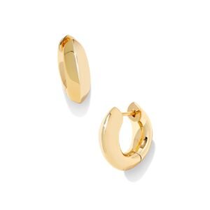KENDRA SCOTT Mikki Metal Huggie Earrings Gold