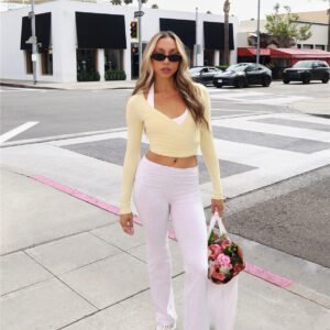 BASE On The Go Fold Waist Pants Grey