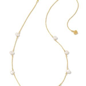 Leighton Gold Pearl Strand Necklace Freshwater Cultured Pearl